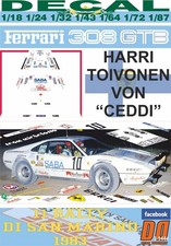 DECAL FERRARI 308 GTB HARRI TOIVONEN RALL…