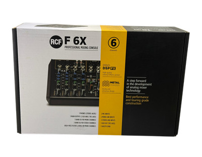 RCF F 6X - Professioneller Mixer / 6 Kanäle / PRO DSP FX / Schwarz / Top Zustand