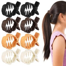 Beaupretty Small Hair Claw Clips for High Ponytail 1 Count (Pack of 1), Multi