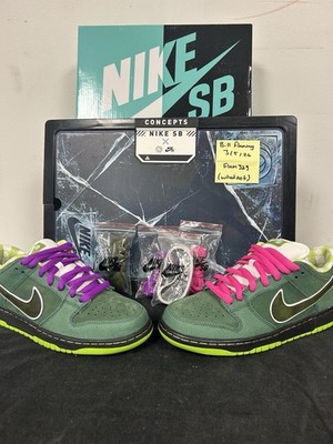 Size 9 - Concepts x Nike Dunk SB Special Box Low Green Lobster