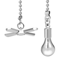 Ceiling Fan Pull Chain Ornaments, 13.6 Inches Fan Pulls Extension Chains Set,...