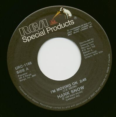 Hank Snow - I'm Moving On - I've Been Everywhere (7inch, 45rpm) - Singles Cou...