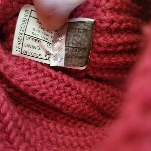 Stivali Ugg Classic Cardy in maglia rosa taglia 8 - Foto 7 di 11