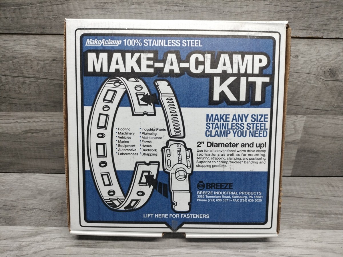 NEW NORMA 4002 BREEZE MAKE-A-CLAMP KIT – 50 FT Band + 10 Fasteners + 5 Splices, D586836