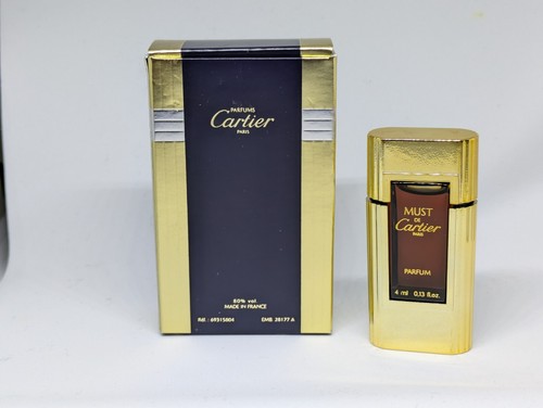 VINTAGE MUST DE CARTIER PARIS .13 OZ SPRAY MIST PERFUME ORIG BOX FULL - Picture 4 of 7