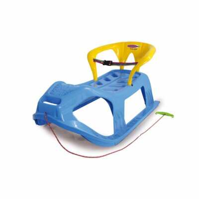 Jamara Snow Play Sled Snow Star 90 cm with Backrest; Red or Blue