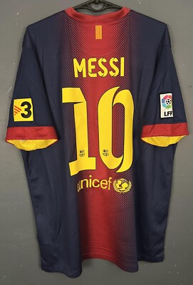 MEN'S FC BARCELONA 2012/2013 LEO MESSI #10 FOOTBALL SOCCER SHIRT