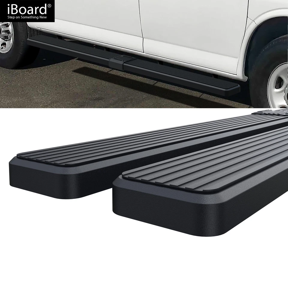APS Stainless Steel Running Board Fit Chevy Express GMC Savana 03-25 - Image 2 of 4