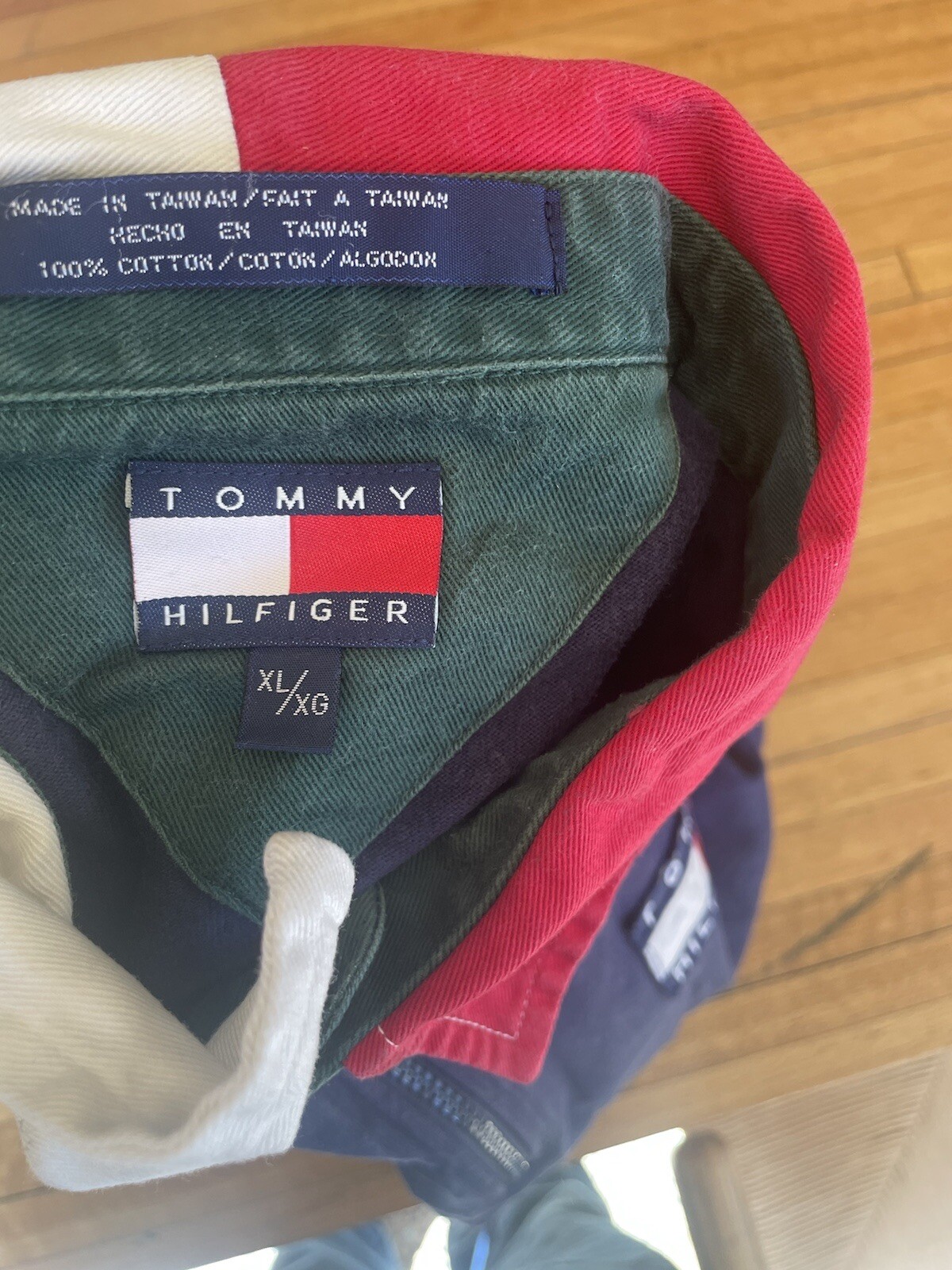 vintage Very Rare tommy hilfiger Rugby shirt image 6