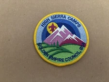 High Sierra Camp Golden Empire Council Patch 