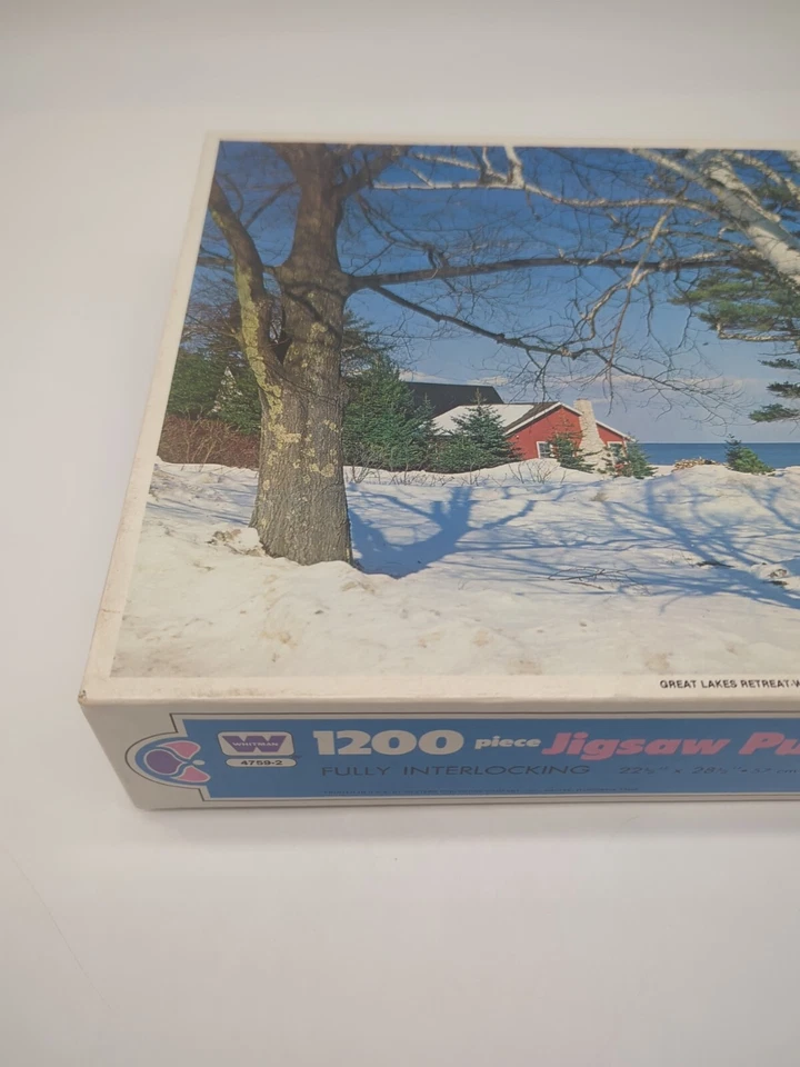 Whitman Puzzles Great Lakes Retreat 1200 Piece Sealed - Image 2 of 4