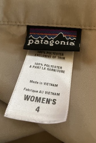 Patagonia Duway Skirt Skort Womens Size 4 Brown 58611 Side Zippers 30 x 17 - Picture 3 of 4