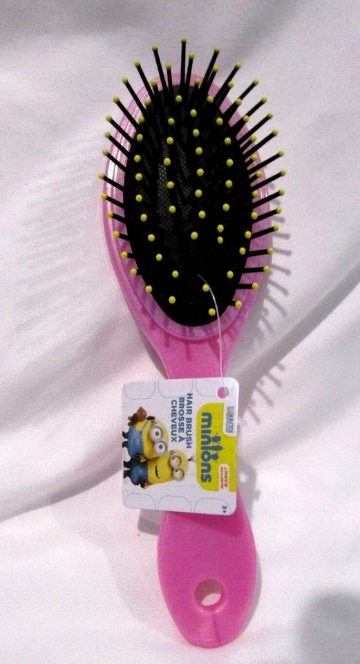 Cepillo de pelo Despicable Me Minions Bob Pink (King Minion) 7" - ¡Nuevo! Cepillo de pelo Minion Foto 3 de 3