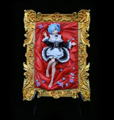 Re:Zero Rem Figure Removable Clothing Photo Frame Wall-mountable Collectible Box