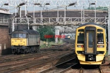 PHOTO  CLASS 47 DIESEL 47349 & 158751 AT STAFFORD ON 17/06/00.