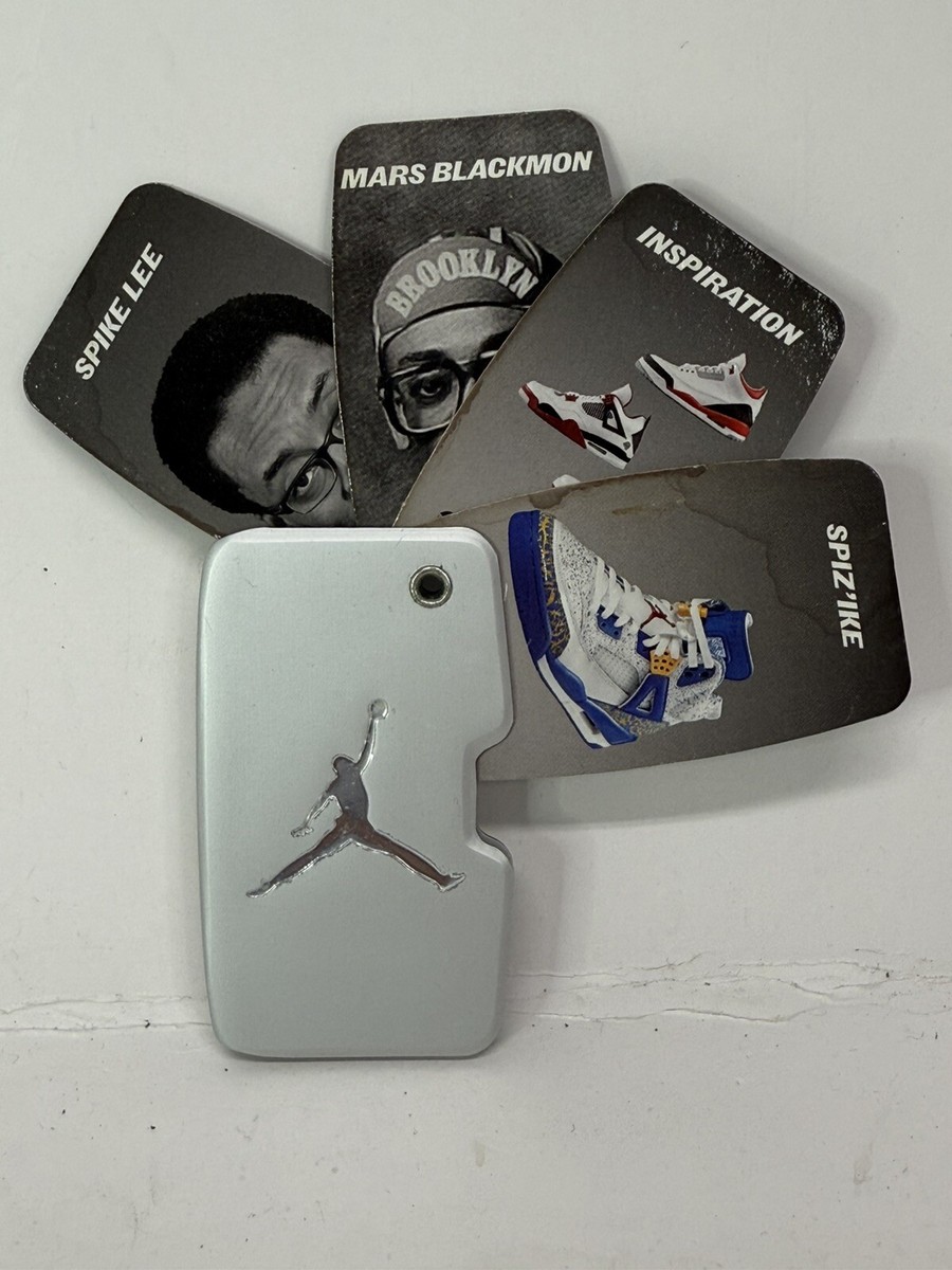 Vintage Nike Air Jordan Jumpman Metal Shoe Hang Tag Keychain Spike