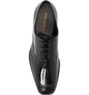 100% AUTHENTIC NEW MEN PRADA BLACK APRON TOE DERBY LOAFERS/DRIVERS UK 8.5/US 9.5 — photo 3