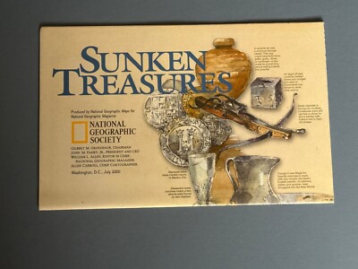 Sunken Treasures, National Geographic, Chart & Poster, 2001