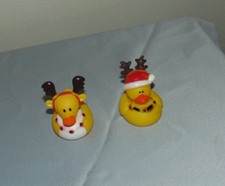 Rubber Ducks Reindeer 2 Inch Bath Toy