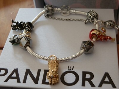 BN GENUINE PANDORA FULLY LOADED MARVEL THE AVENGER BRACELET -19CMS UK