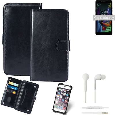 Handy Hülle für OnePlus 7 Pro + Earphones Flip Case Schutzhülle Klapp Tasche 