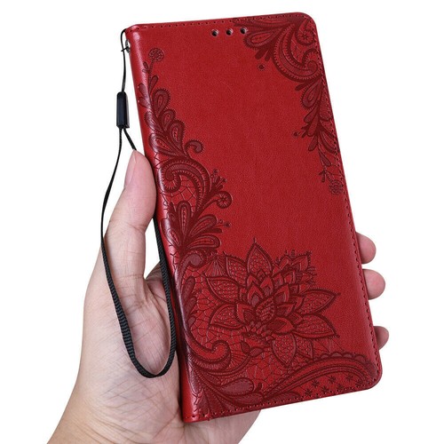 Flip Leather Flower Wallet Card Phone Case For Huawei Honor 50 20 10X Lite 8A 9A - Picture 34 of 37