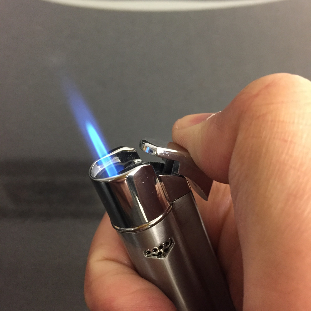 5 Pcs AOMAI 236 Windproof Jet Torch Flame Cigar Cigarette Lighter Silver