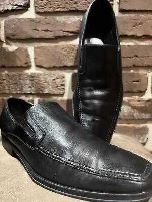 MONTE ROSSO LUCCA NAPPA LEATHER LOAFER - BLACK Made In ITALY  display picture 1