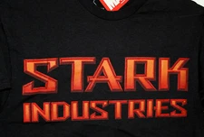 Marvel Comics Invincible Iron Man Tony Stark Industries logo T-Shirt New Small 