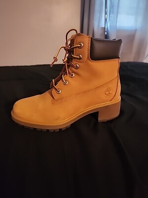 Timberland Women s Camdale Field High Block Heel Suede Lace Up Boots (Size: 7.5)