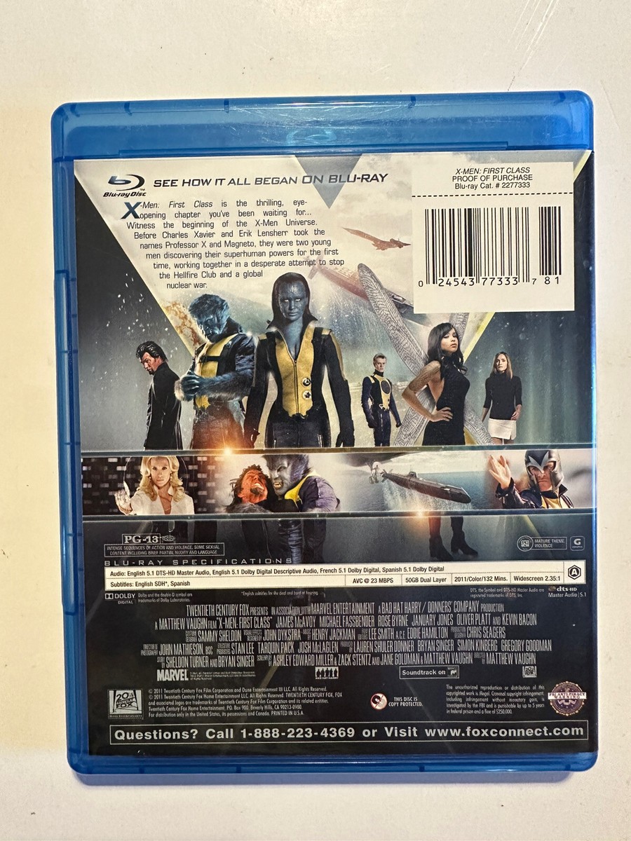 X-Men First Class (Blu-ray, 2011) James Mcavoy , Michael