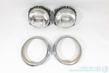 Used Cibie Head Light Set W Rings And Mounts For 1970-1986 Porsche 911 Used Cibie Head Light Set W Rings And Mounts For 1970-1986 Porsche 911