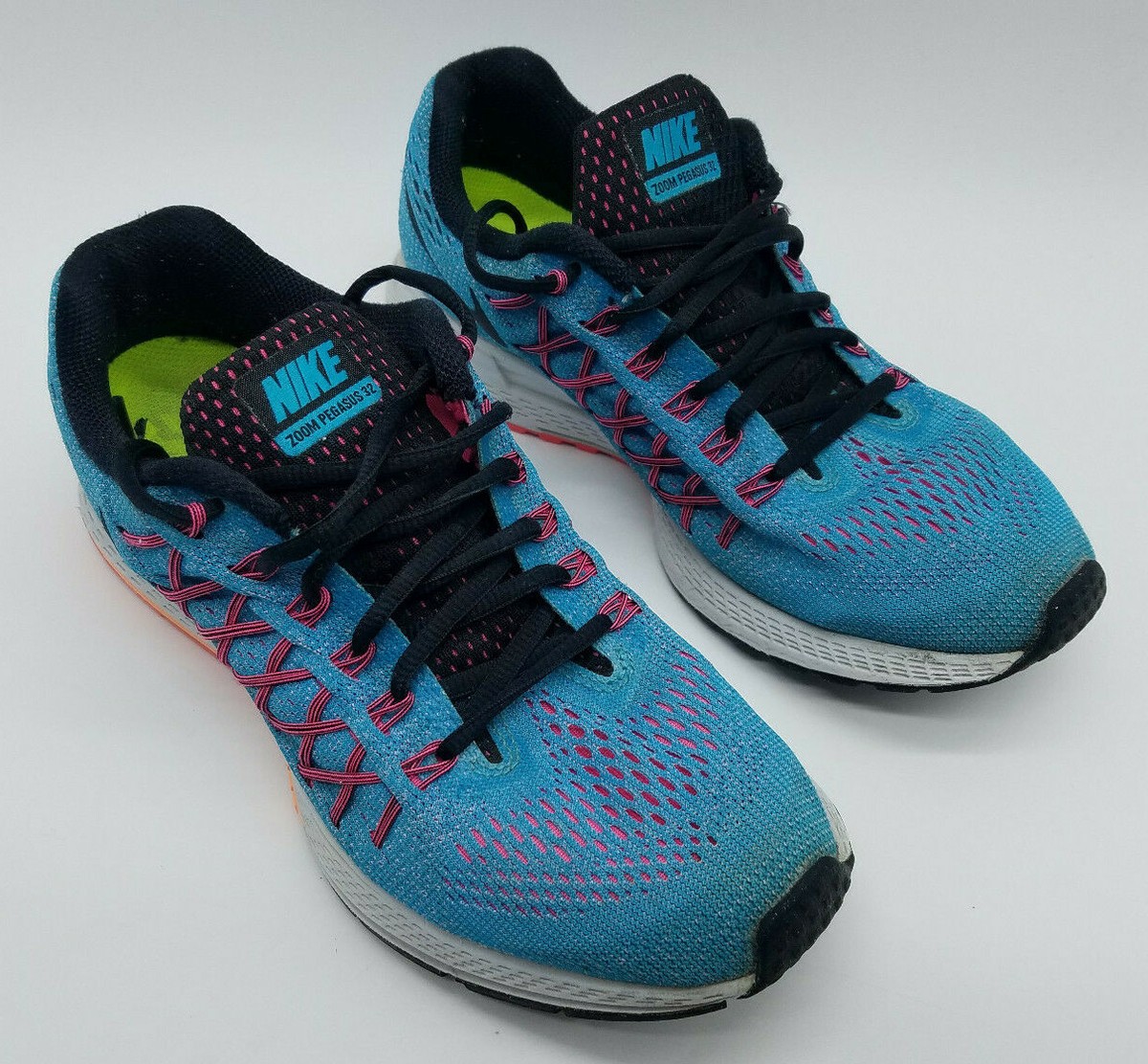 Nike Zoom Pegasus 32 Women's Size Running Shoes Blue Pink