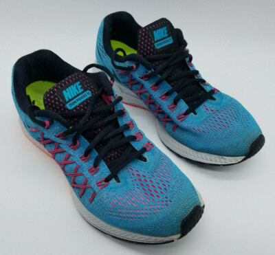 Nike Zoom Pegasus 32 Women's Size 7.5 Running Shoes Blue Pink