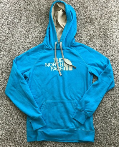 The North Face Women S Classic Logo Pullover Hoodie Bright Blue Size Medium Ebay