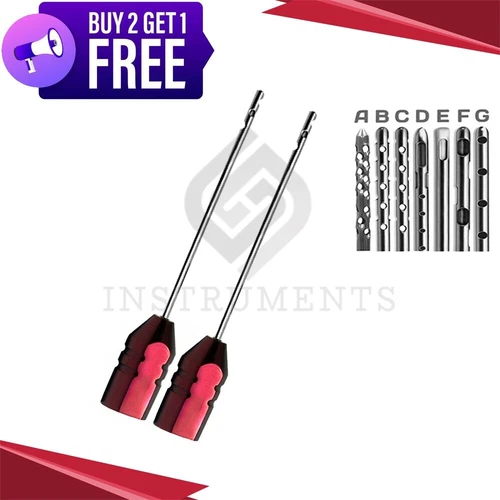 Liposuction Tools Super Luer Lock Hub Attached Handle For Fat Grafting