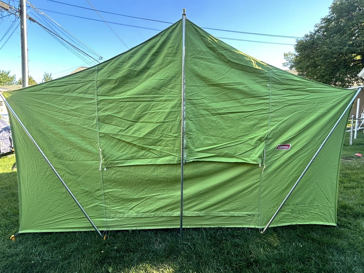 Vintage coleman hot sale canvas tent Vintage coleman hot sale canvas tent