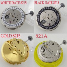 Gold/Silver Genuine Miyota 8215/821A Watch Automatic Movement White/Black Date