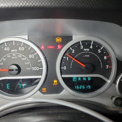 JEEP WRANGLER Speedometer (cluster), 100 MPH 10 | eBay