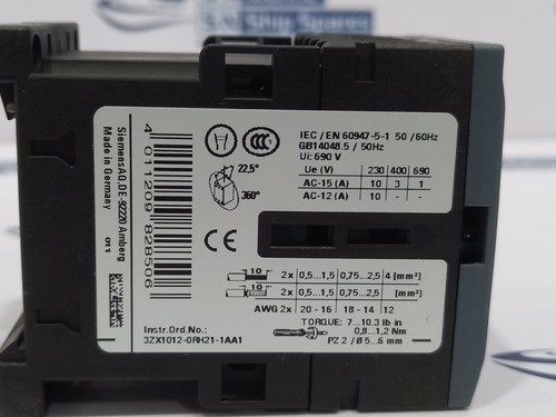 Siemens 3RH2140-1AP00 Contactor Relay 230V 50/60Hz AC-15 10A 230V / 3RH21401AP00 - Picture 5 of 5