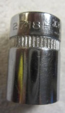 9/16" Indestro Socket 2718H, 3/8 drive 6 pt USA VTG tool,excellent