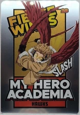 My Hero Academia Hawks Keigo Takami Metal Foil Bandai Japan Collectible Card