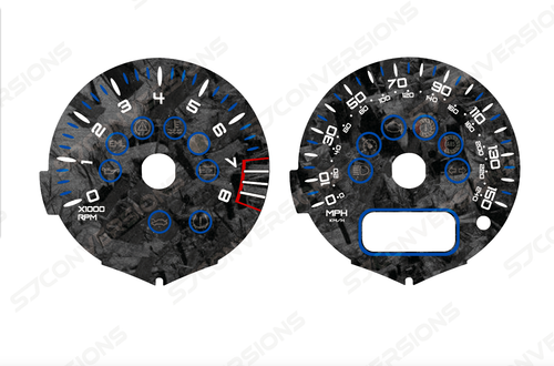 Mini Cooper R53 Doble Prefacelift V2 Carbono Forjado Cuadrante Personalizado Tarjetas Medidores - Imagen 3 de 8