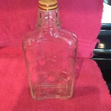 Nice Old Mr. Boston Brand Whiskey Bottle Embossed