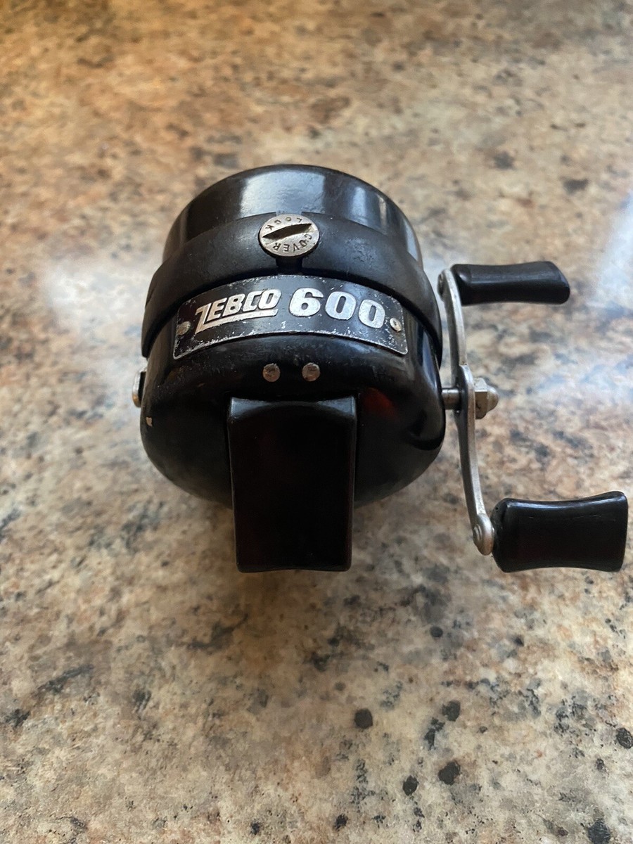 Vintage Zebco 600 Spin Cast Closed Face Fishing Reel • Made USA