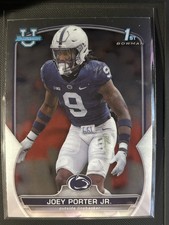 #79 Joey Porter Jr., Penn State Nittany Lions - 1st Bowman 2022 Bowman U Chrome
