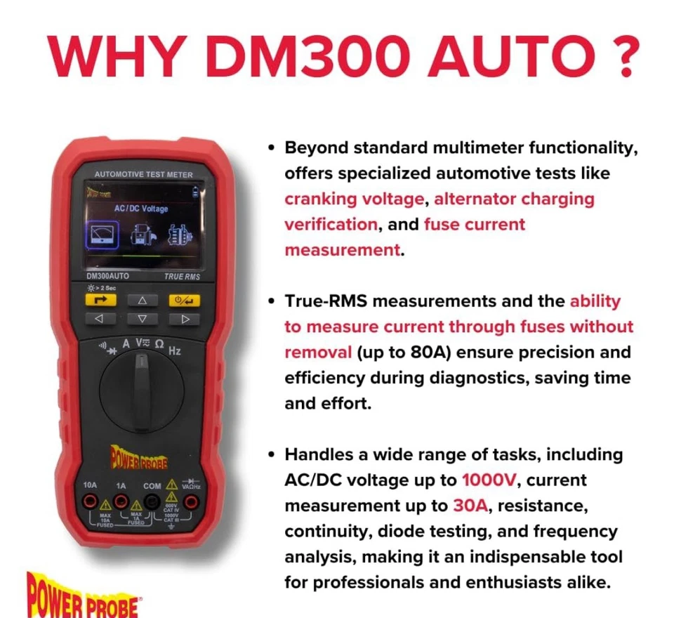 Power Probe DM300AUTO - Automotive Digital Multimeter - Image 4 of 4