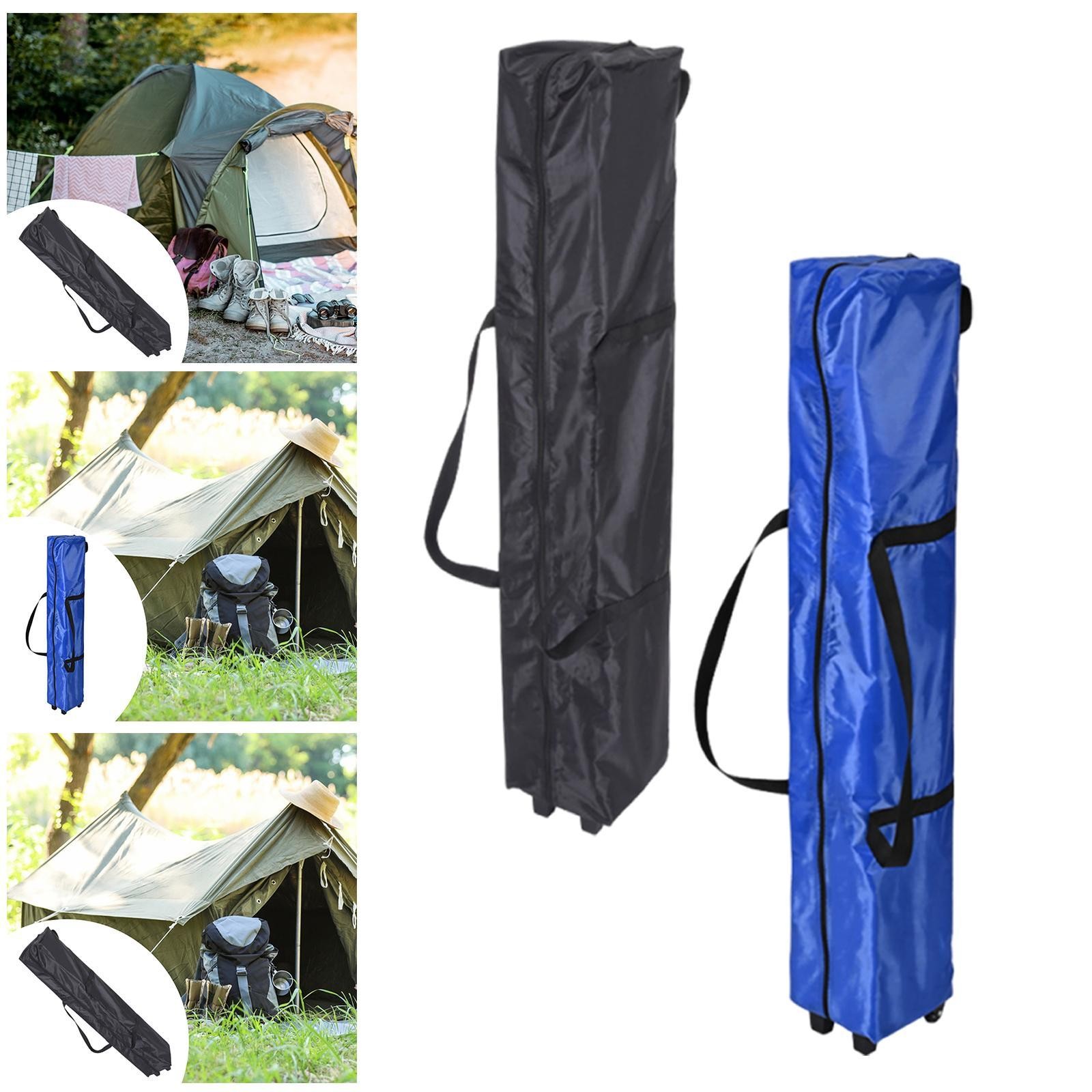 Large Tent Storage Bag Tent Pole Bag with Wheels Foldable Versatile Portable