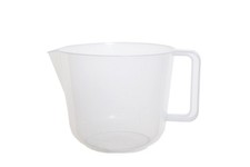 Round Plastic Measuring Jug Mixing Jug Home Kitchen Use 3.5 Pint Clear Jug