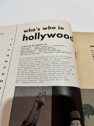 WHO'S WHO IN HOLLYWOOD MAGAZINE 1955 MARILYN MONROE Brando Hudson Hepburn - Picture 7 of 17